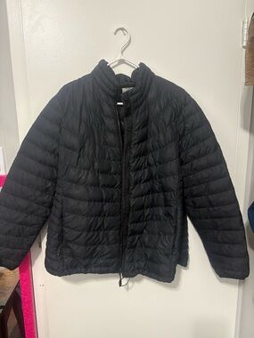 Lightweight Black Packable Puffer Jacket
